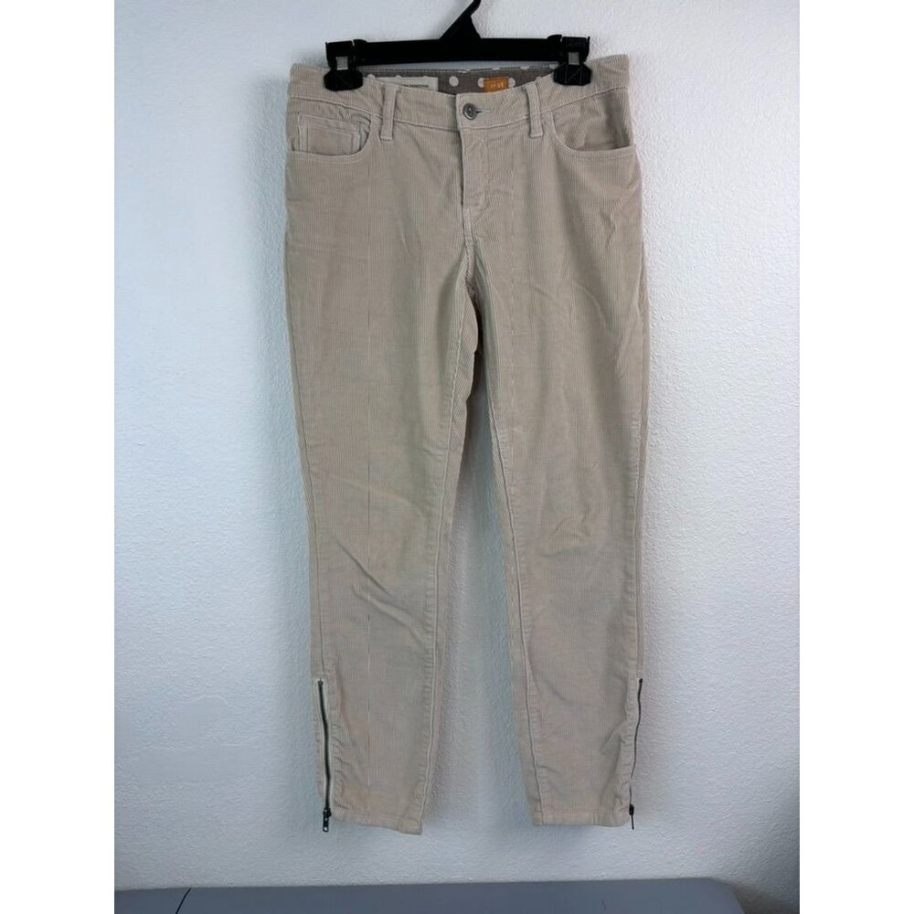 Pilcro and the Letterpress‎ women's 28 stet cream/tan corduroy stetson pants